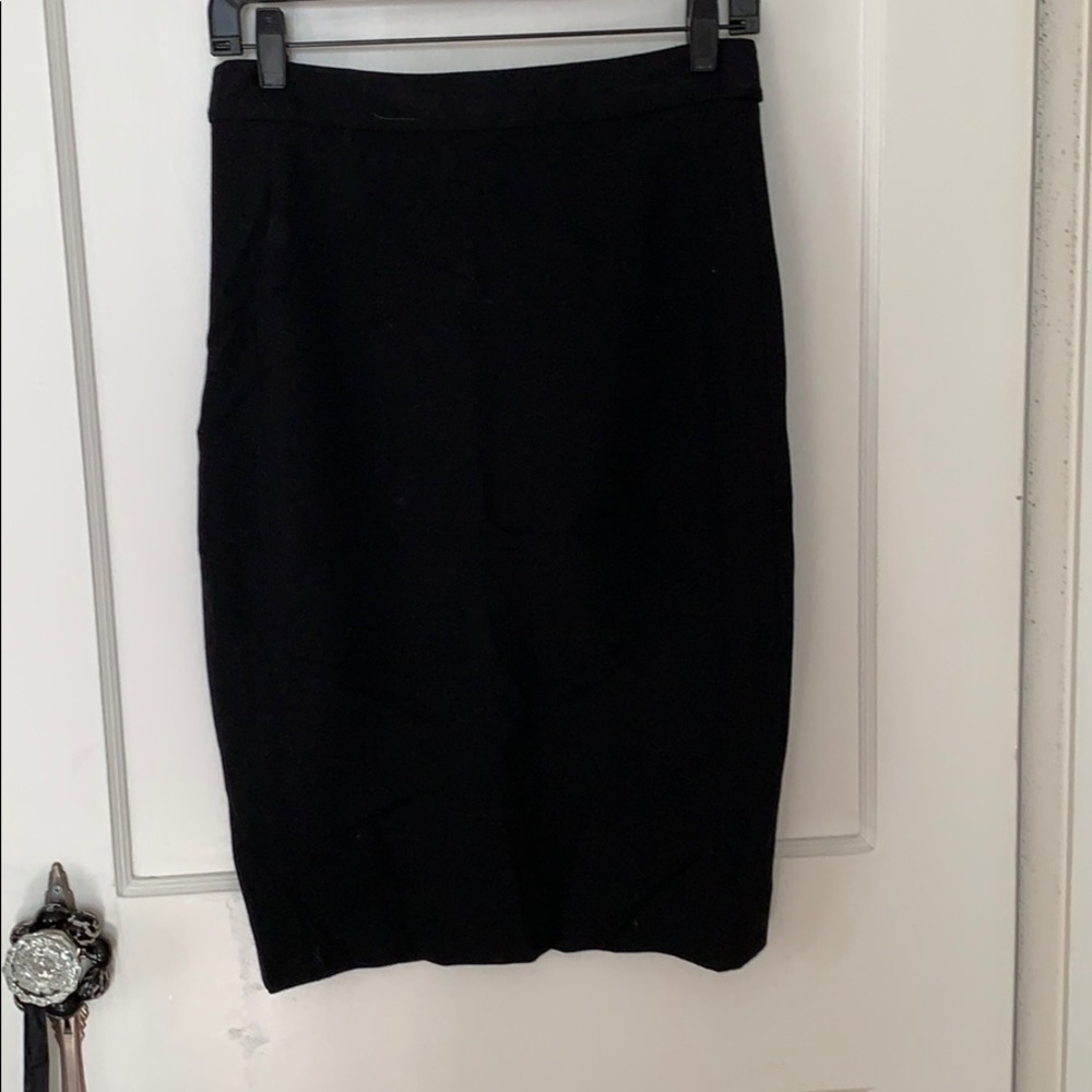 Black Pencil Diane von Furstenberg Skirt Sz 8 - Picture 7 of 8